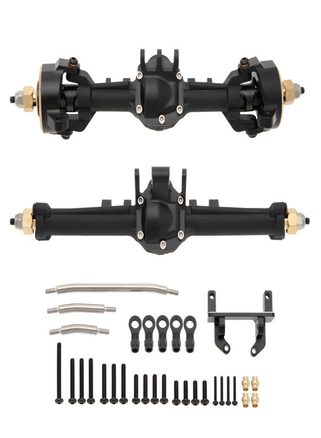 MEUS RACING محاور MEUS RACING المصنوعة من النايلون TRX4M مع نظام نقل الحركة المتساوي الحركة ثلاثي الأجزاء CVD لترقية سيارات Traxxas TRX4M Bronco/Defender/High Trail K10/F150 1/18 RC Crawler، مع زيادة في العرض بمقدار 5 مم وزاوية توجيه قصوى تبلغ 52 درجة. - Image 1